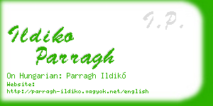ildiko parragh business card