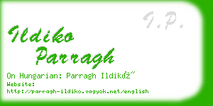 ildiko parragh business card